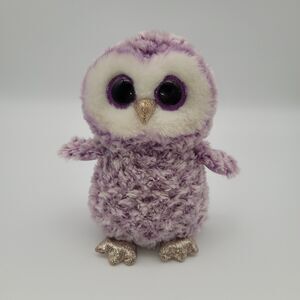 TY Beanie Boos Moonlight Purple Owl Plush medium 9 Inch